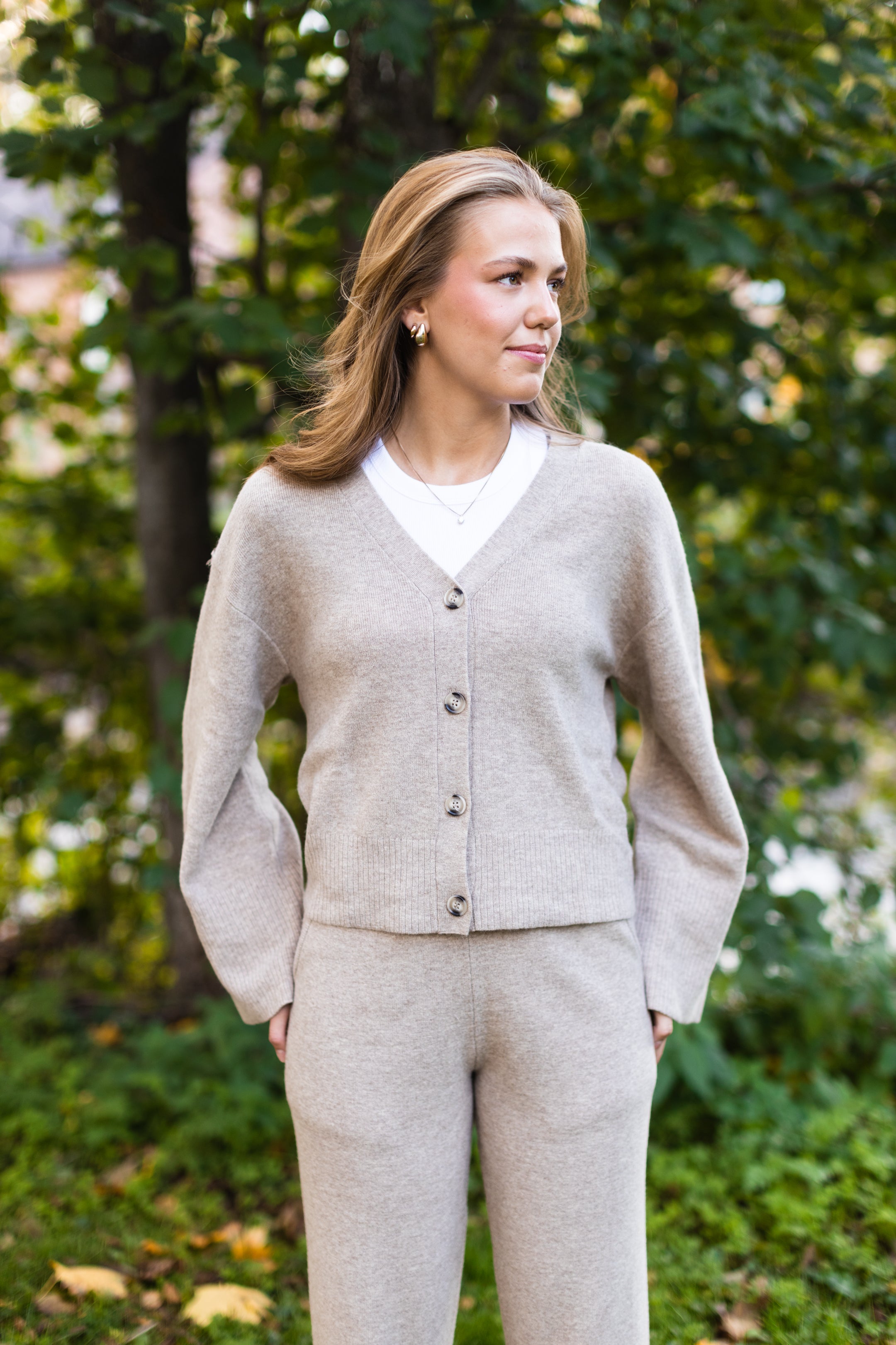 Cheddar Cardigan - Light Sand - Urban Pioneers