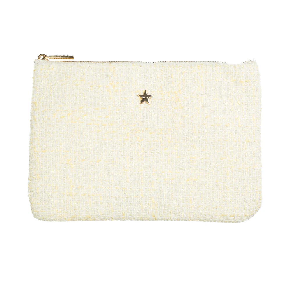 DARK - Tweed Small Pouch - Gul